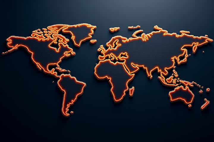 Interactive World Map highlighting luxury travel destinations