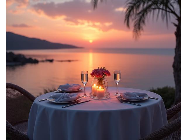 Private dining on a romantic beach