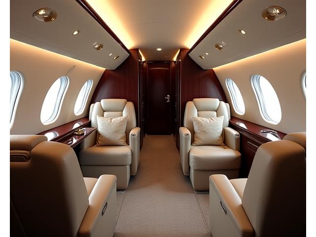 Heavy Jet luxurious cabin interior